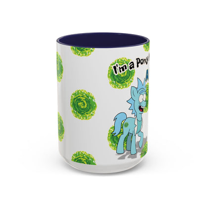 Rick & Morty Pony Accent Coffee Mug (11, 15oz)