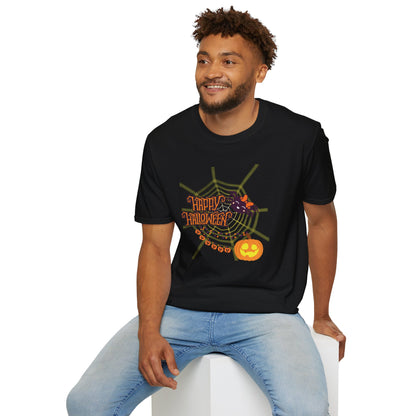 Halloween Cute Spiderweb - Unisex Softstyle T-Shirt