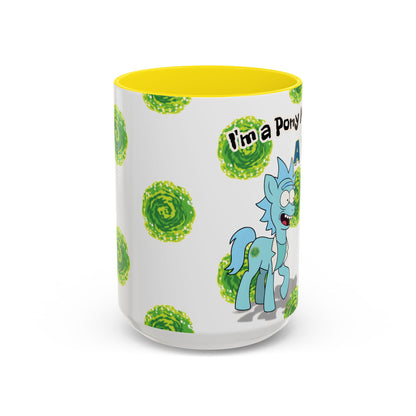 Rick & Morty Pony Accent Coffee Mug (11, 15oz)