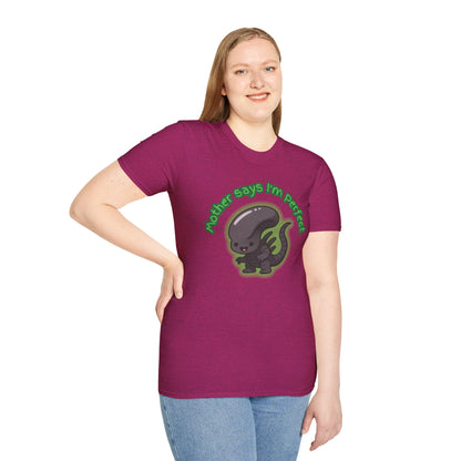 Alien Cute Xenomorph I'm Perfect - Unisex Softstyle T-Shirt
