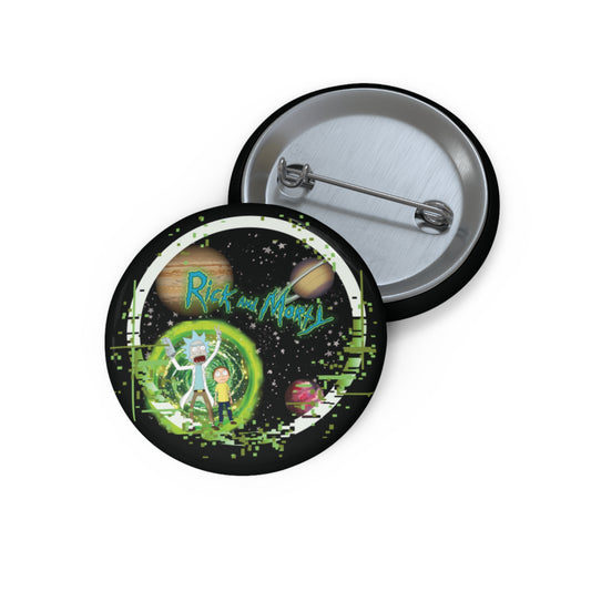 Rick and Morty Pin Button | Unique Collectible Badges, Fun Gifts for Fans, Cosplay Accessories, Party Favors, Pop Culture Merch