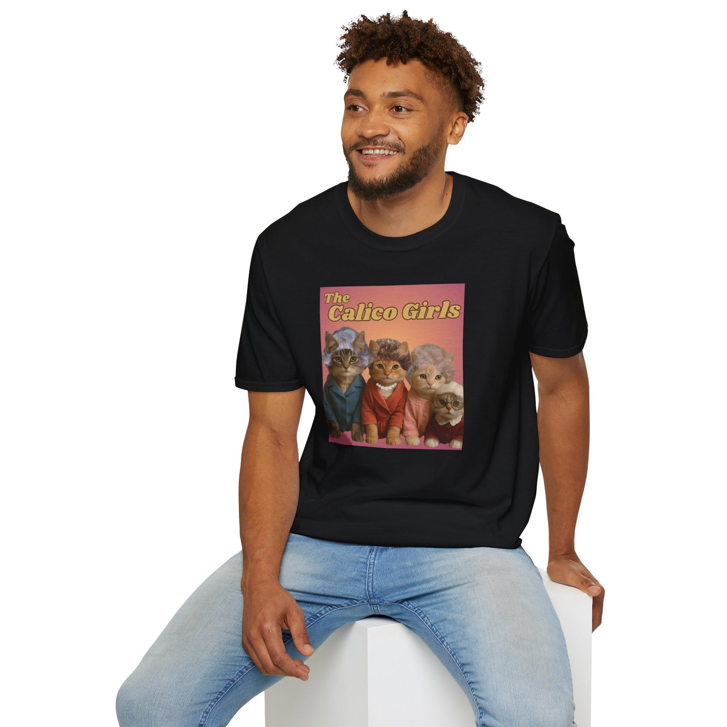 The Calico Girls cute kittens - Unisex Softstyle T-Shirt