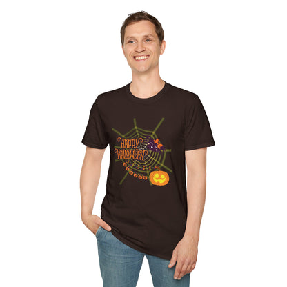 Halloween Cute Spiderweb - Unisex Softstyle T-Shirt