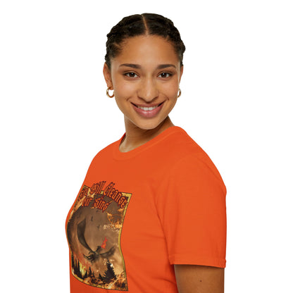 Dragon Attacking - Fire Will Cleanse Our Sins - Unisex Softstyle T-Shirt