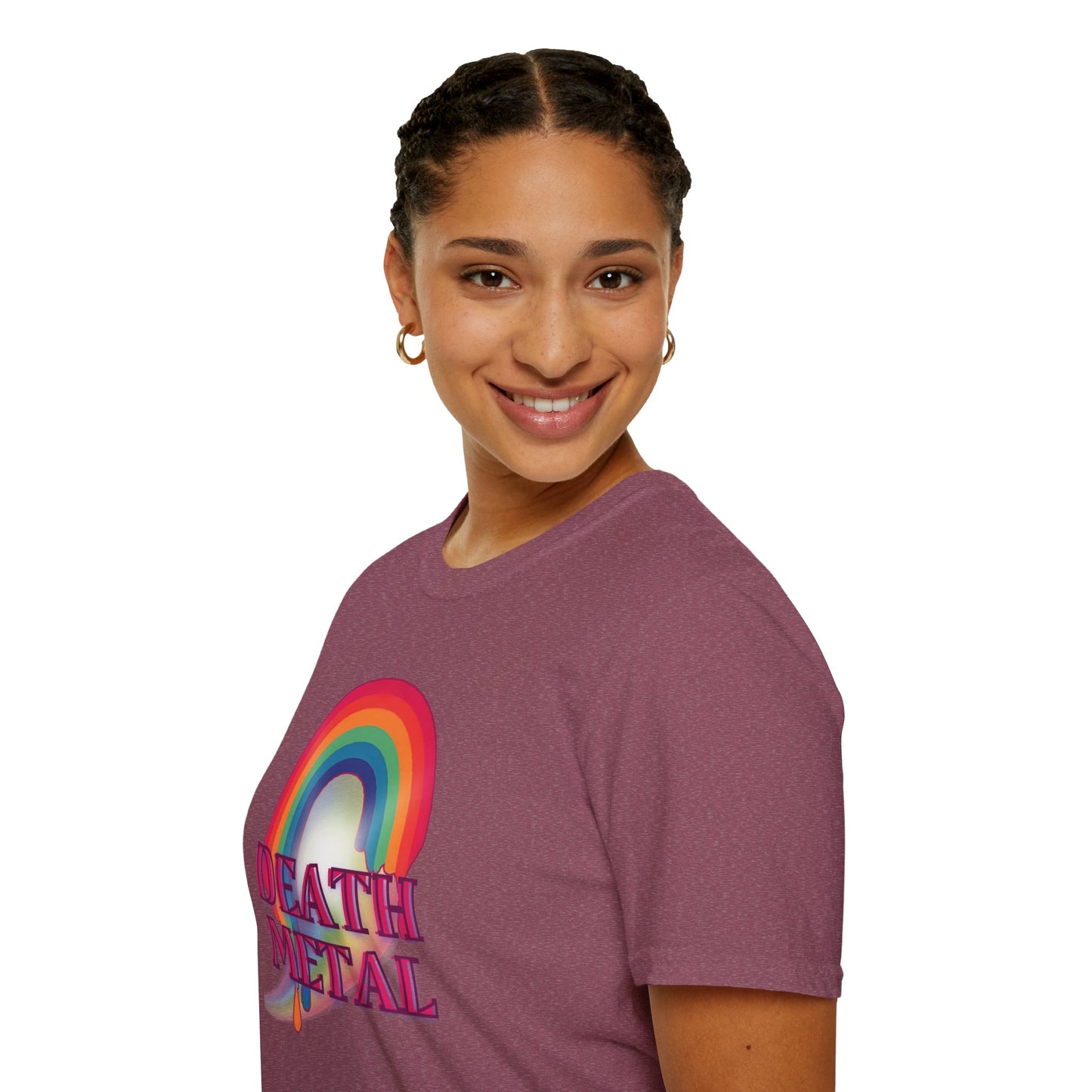 Rainbow Death Metal - Unisex Softstyle T-Shirt