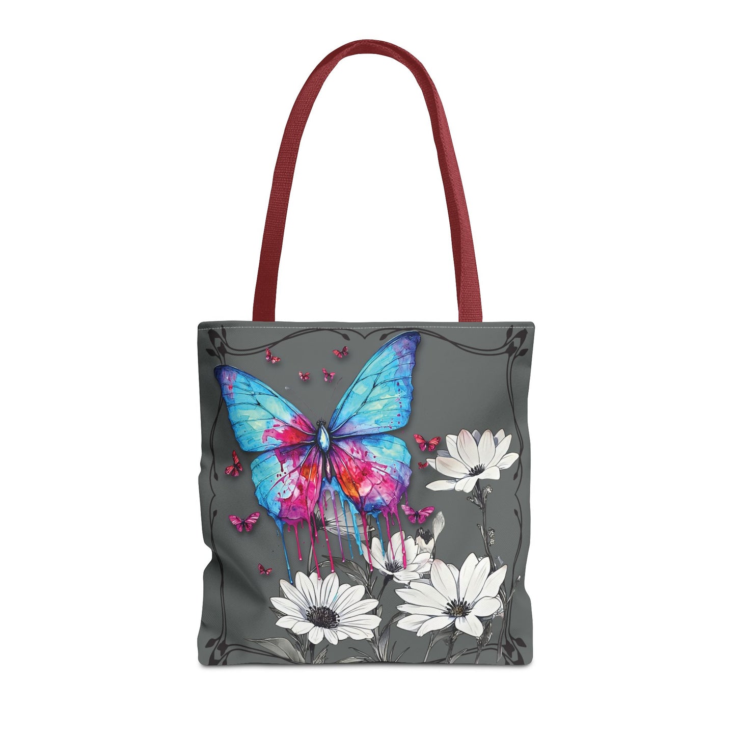 Painted Butterfly in Black and White Tote Bag