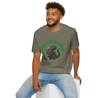 Alien Cute Xenomorph I'm Perfect - Unisex Softstyle T-Shirt