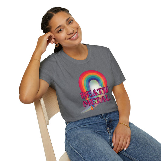 Rainbow Death Metal - Unisex Softstyle T-Shirt