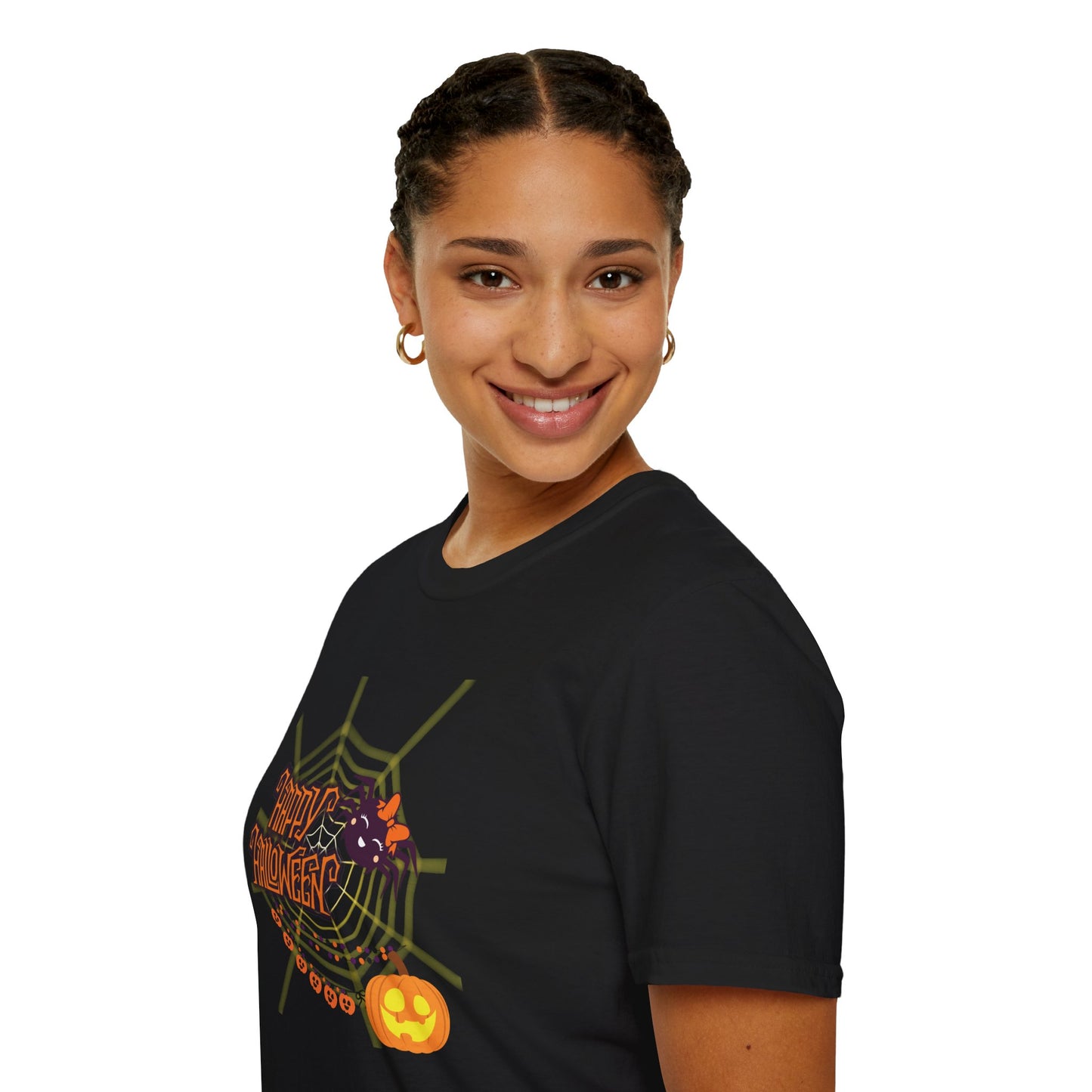 Halloween Cute Spiderweb - Unisex Softstyle T-Shirt