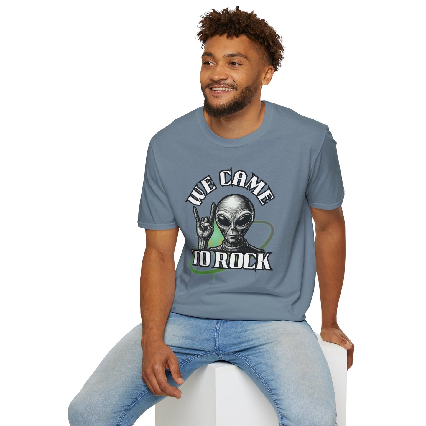 Alien Metal - We Came to Rock - Unisex Softstyle T-Shirt