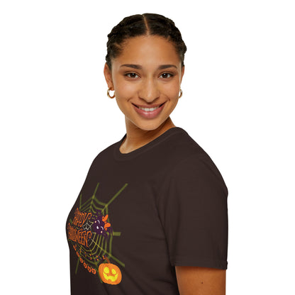 Halloween Cute Spiderweb - Unisex Softstyle T-Shirt