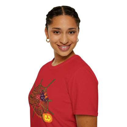 Halloween Cute Spiderweb - Unisex Softstyle T-Shirt