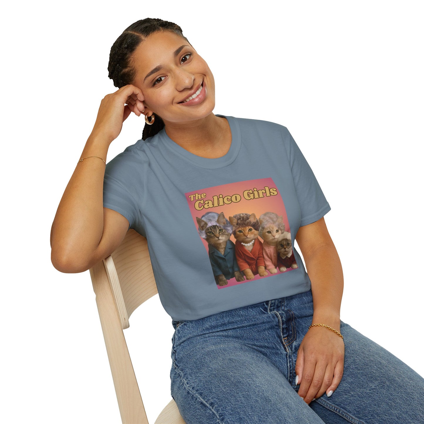 The Calico Girls cute kittens - Unisex Softstyle T-Shirt