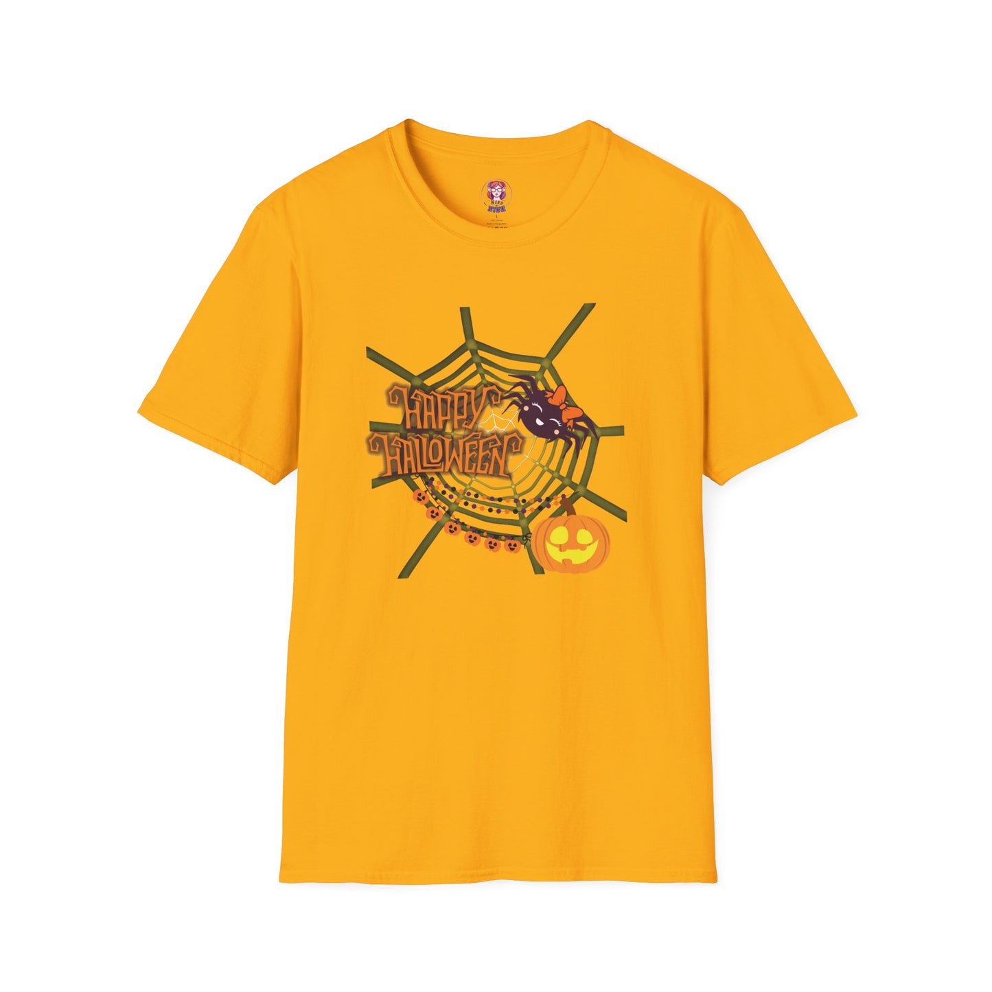 Halloween Cute Spiderweb - Unisex Softstyle T-Shirt