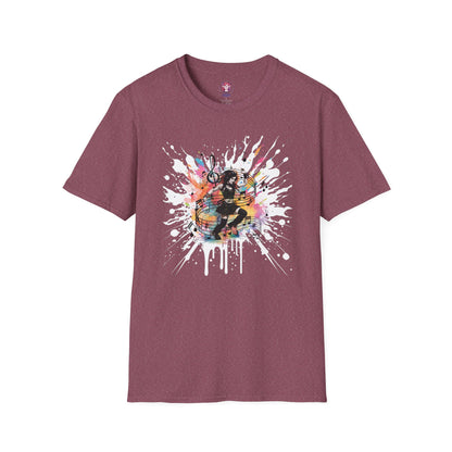 Colorful Music Brings Life Punk Dancer - Unisex Softstyle T-Shirt