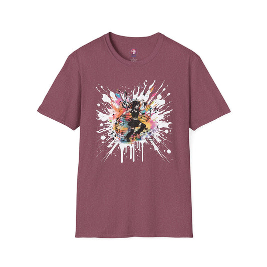 Colorful Music Brings Life Punk Dancer - Unisex Softstyle T-Shirt