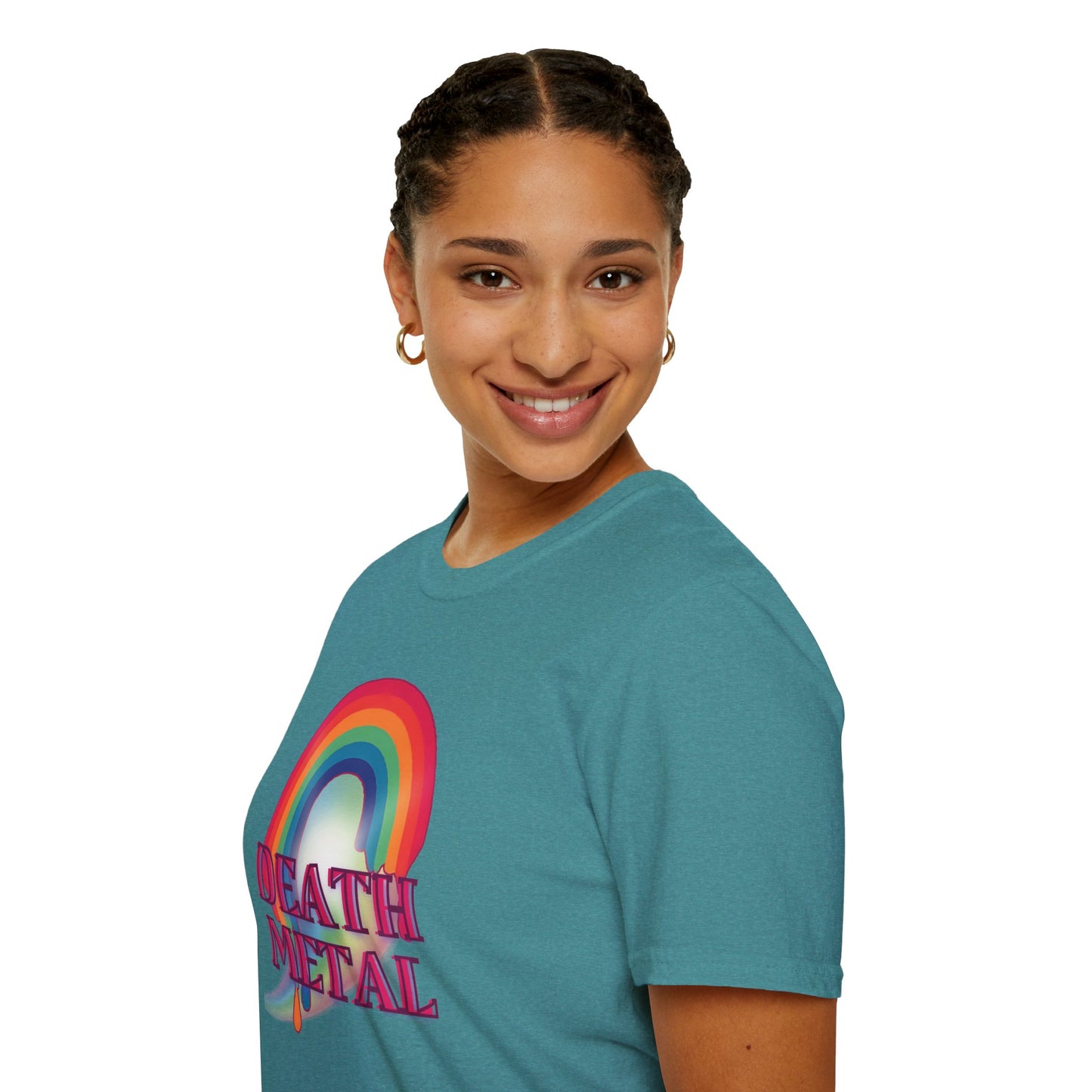 Rainbow Death Metal - Unisex Softstyle T-Shirt