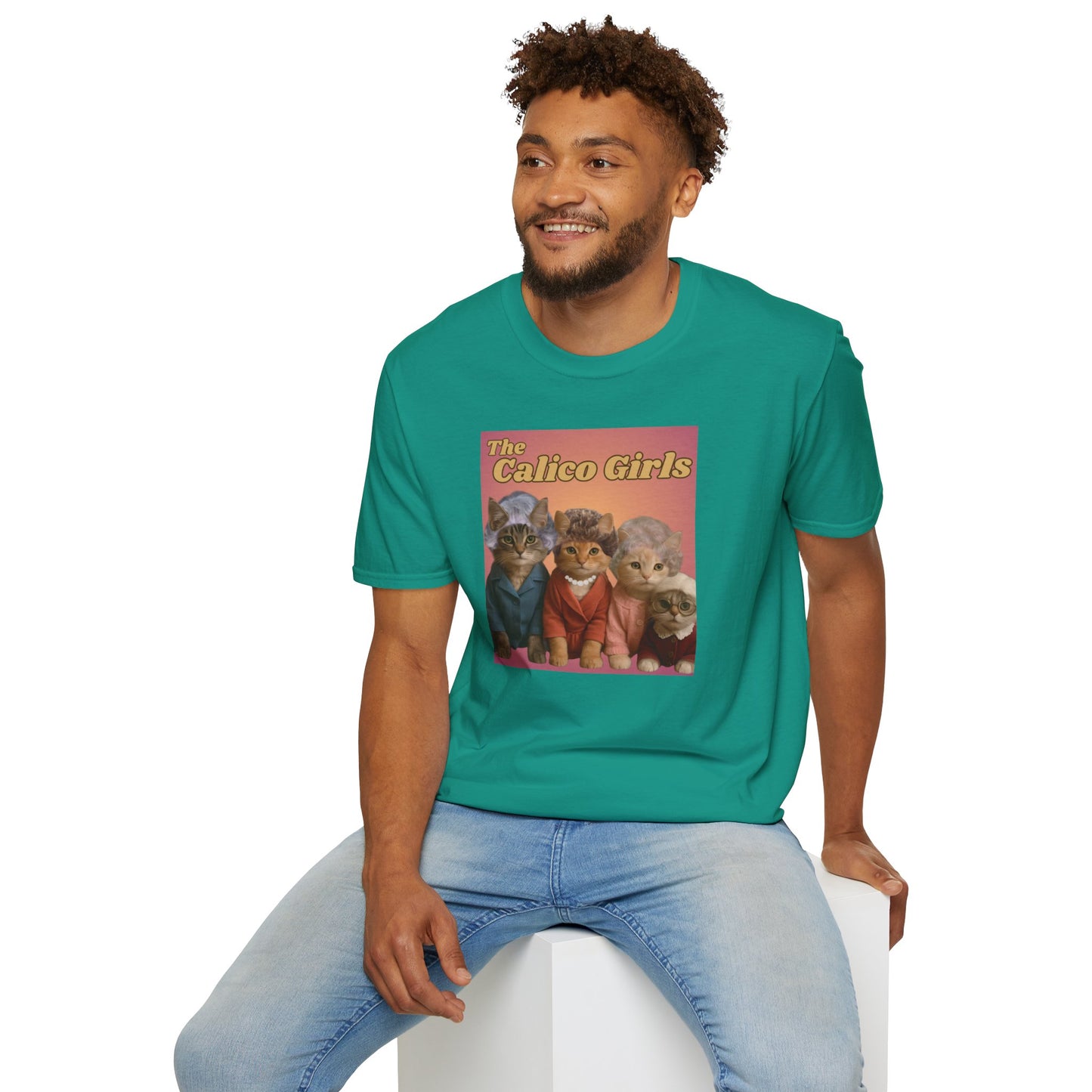 The Calico Girls cute kittens - Unisex Softstyle T-Shirt