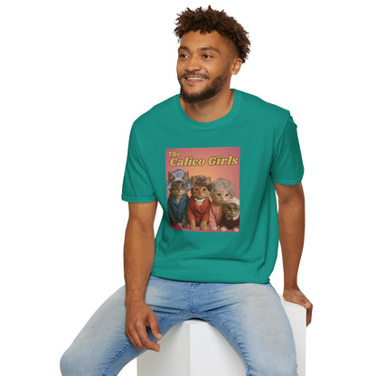 The Calico Girls cute kittens - Unisex Softstyle T-Shirt