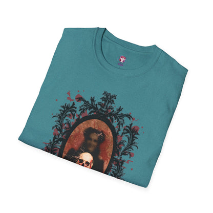 Vintage Gothic Skull Frame - Unisex Softstyle T-Shirt