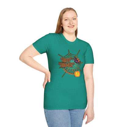 Halloween Cute Spiderweb - Unisex Softstyle T-Shirt