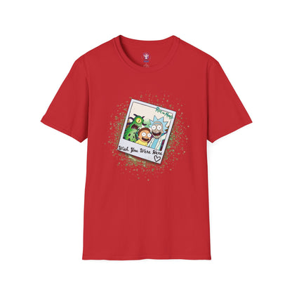 Rick & Morty Polaroid - Wish You Were Here - Unisex Softstyle T-Shirt