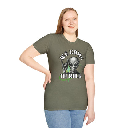 Alien Metal - We Came to Rock - Unisex Softstyle T-Shirt