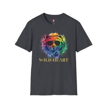 Wild Heart Collection - Bear Color Splash Unisex Softstyle Graphic T-Shirt