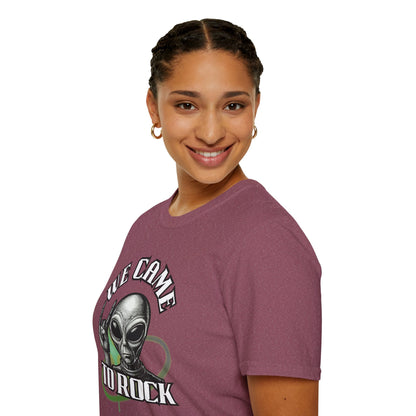 Alien Metal - We Came to Rock - Unisex Softstyle T-Shirt