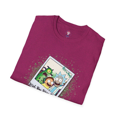 Rick & Morty Polaroid - Wish You Were Here - Unisex Softstyle T-Shirt