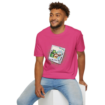 Rick & Morty Polaroid - Wish You Were Here - Unisex Softstyle T-Shirt