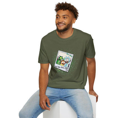 Rick & Morty Polaroid - Wish You Were Here - Unisex Softstyle T-Shirt