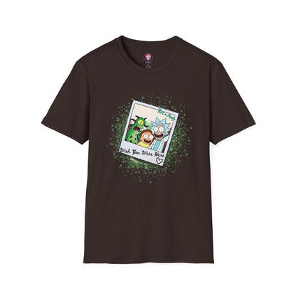 Rick & Morty Polaroid - Wish You Were Here - Unisex Softstyle T-Shirt