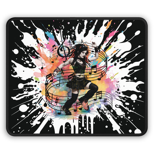 Color Splash Music is Life Gaming Mouse Pad