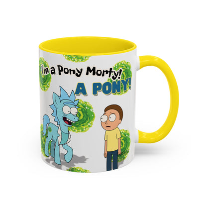 Rick & Morty Pony Accent Coffee Mug (11, 15oz)