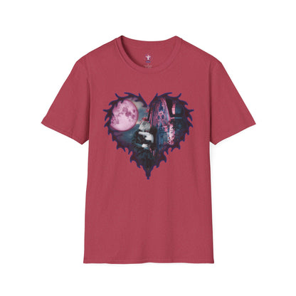 Gothic Couple Under the Moon - Unisex Softstyle T-Shirt