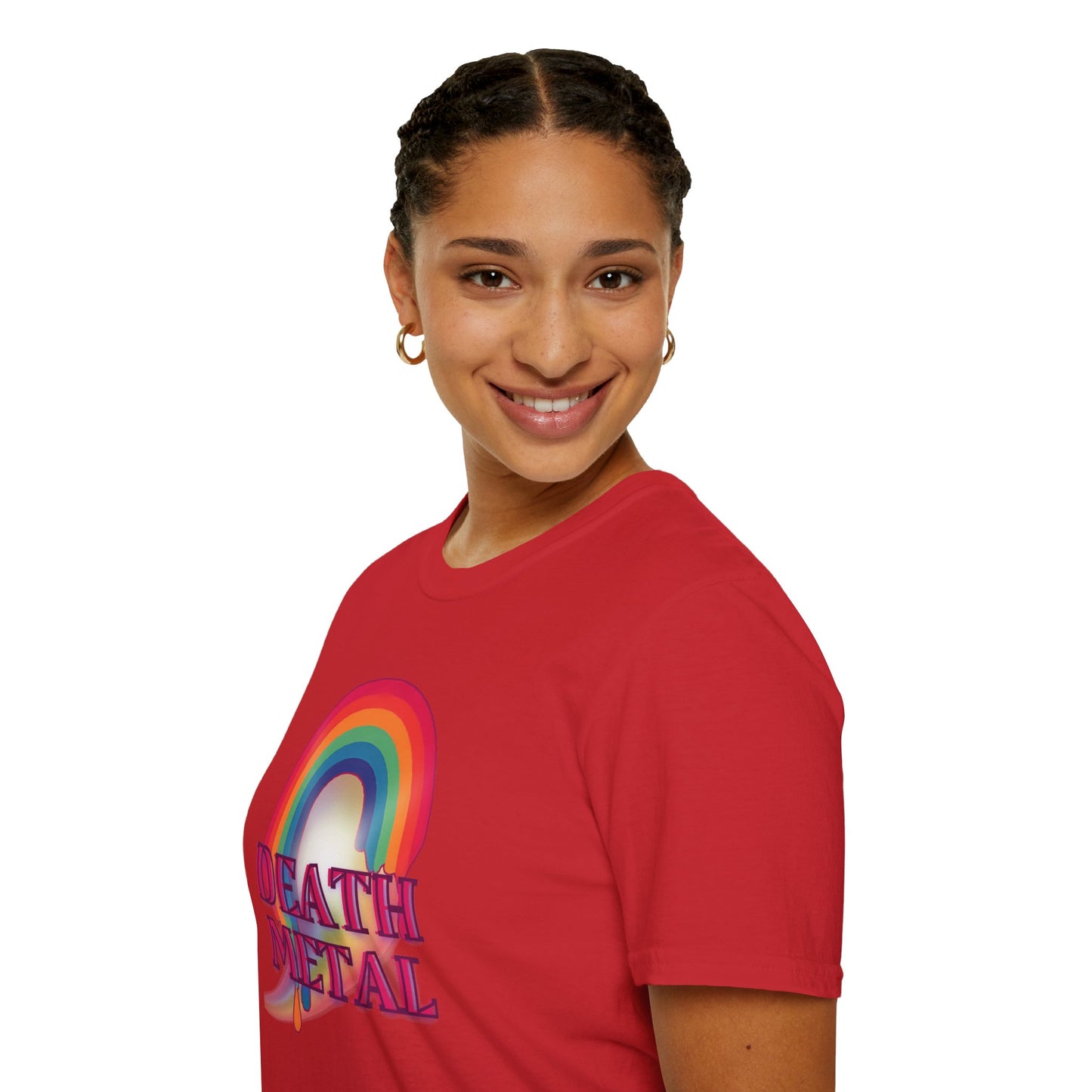 Rainbow Death Metal - Unisex Softstyle T-Shirt