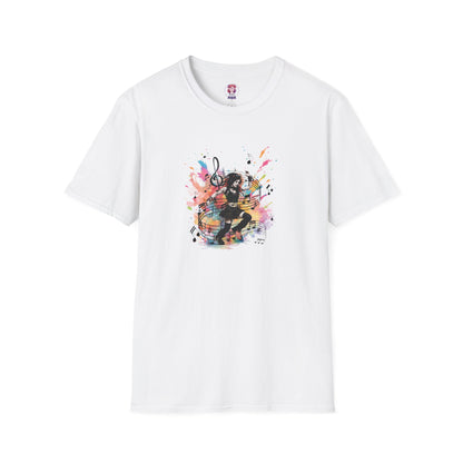 Colorful Music Brings Life Punk Dancer - Unisex Softstyle T-Shirt
