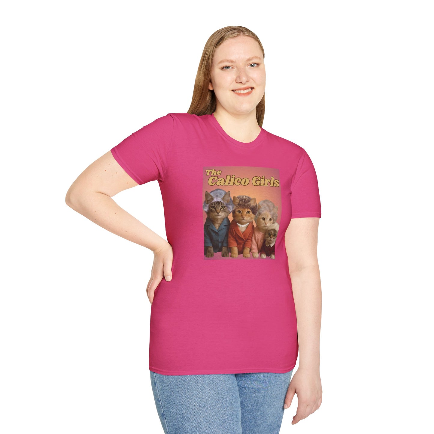 The Calico Girls cute kittens - Unisex Softstyle T-Shirt