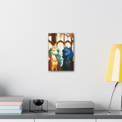 Royal Luna & Celestia - My Little Pony Canvas Art - Stretched, 0.75"