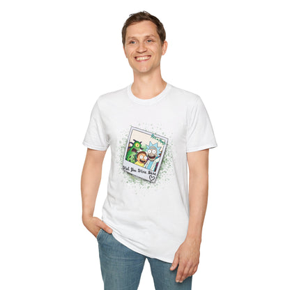 Rick & Morty Polaroid - Wish You Were Here - Unisex Softstyle T-Shirt