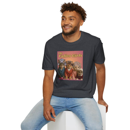 The Calico Girls cute kittens - Unisex Softstyle T-Shirt
