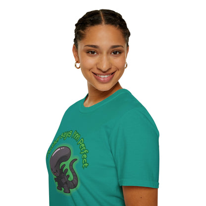 Alien Cute Xenomorph I'm Perfect - Unisex Softstyle T-Shirt