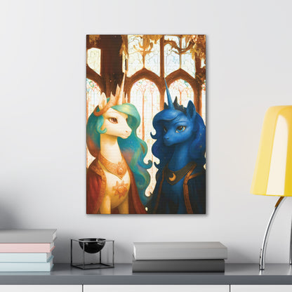 Royal Luna & Celestia - My Little Pony Canvas Art - Stretched, 0.75"