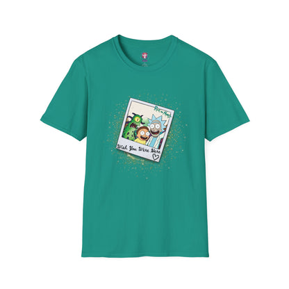 Rick & Morty Polaroid - Wish You Were Here - Unisex Softstyle T-Shirt