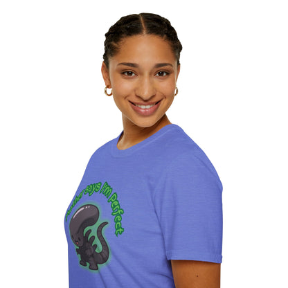 Alien Cute Xenomorph I'm Perfect - Unisex Softstyle T-Shirt
