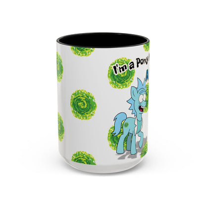 Rick & Morty Pony Accent Coffee Mug (11, 15oz)
