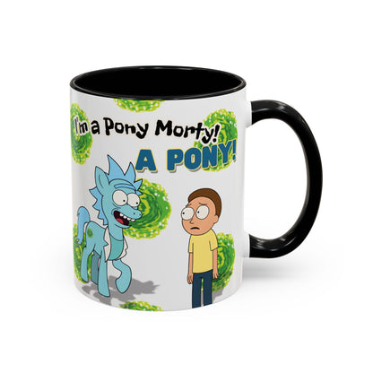Rick & Morty Pony Accent Coffee Mug (11, 15oz)