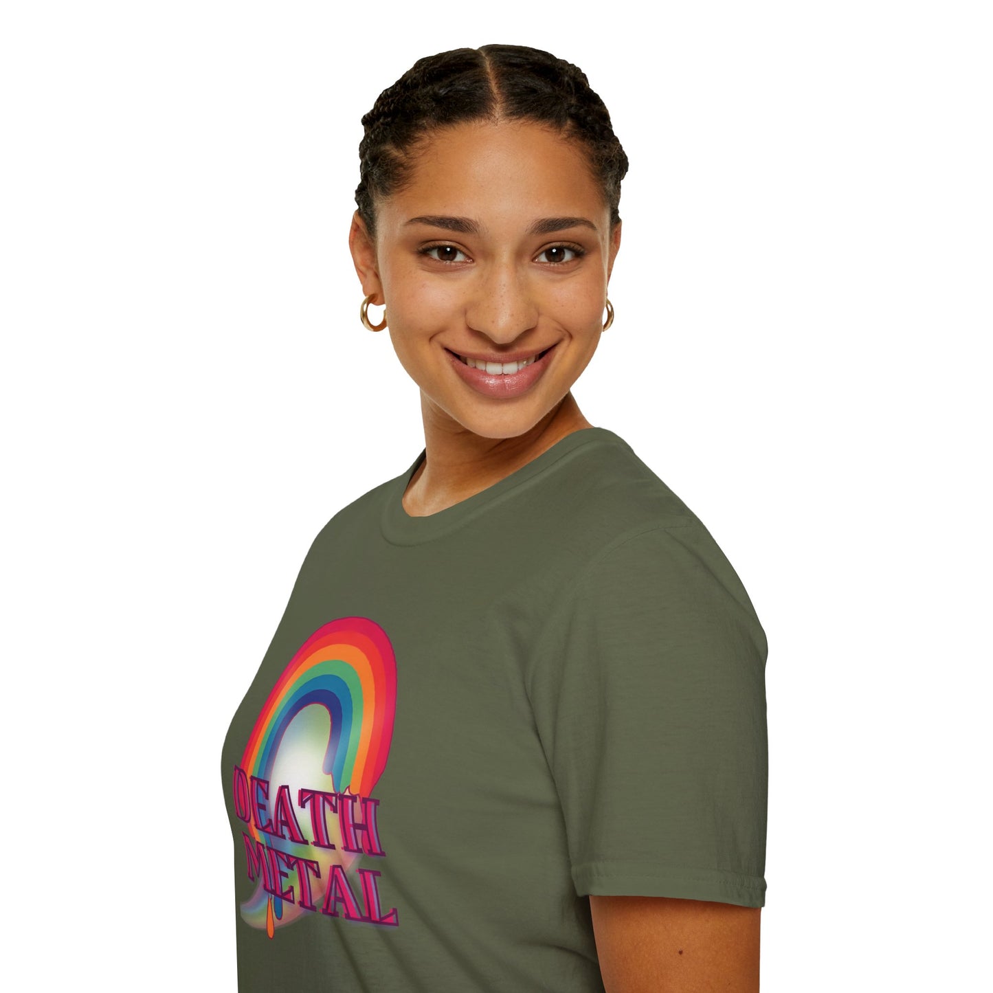 Rainbow Death Metal - Unisex Softstyle T-Shirt