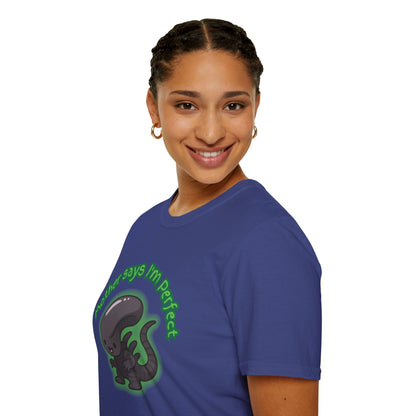 Alien Cute Xenomorph I'm Perfect - Unisex Softstyle T-Shirt